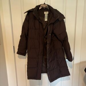 L.L. Bean women's bean brown parka jacket